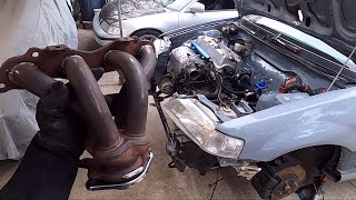 Modified STOCK K20/K24 Header in Swapped Chassis