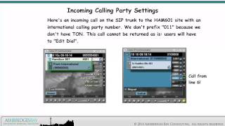 Enterprise 20 Dial Plan Build - Incoming Call Handling (Part 2)