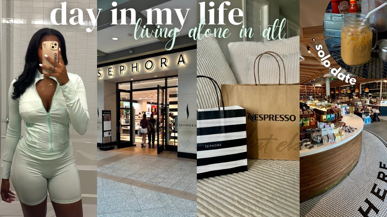 VLOG♡ | День из моей жизни: живу одна в Атланте | свидание с друзьями, шопинг, местное кафе, торж...