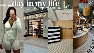 VLOG♡ | Day In My Life Living Alone In Atlanta | solo date, shopping, local cafe, grand opening, etc