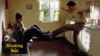 Walter Flushes Jesse's Stash | And The Bag's In The River | Breaking Bad