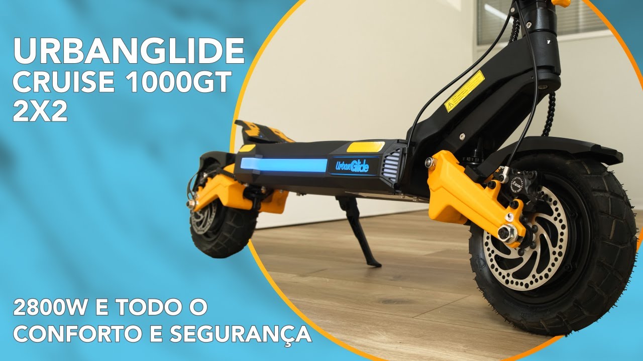 Podes ir de Faro a Beja sem carregares! Esta Urbanglide Cruise 1000GT é POTENTE!