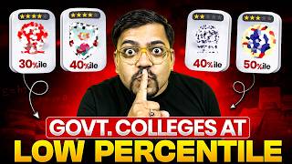 🔥Top Government Colleges at Low Percentile | Low Fees Colleges | JEE 2026 | Harsh Sir