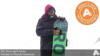 rome agent camber snowboard 2017 Pro 2025 With Carbon Omega HotRods for explosive pop 2017 Rome Artifact Snowboard Review