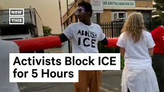 Protesters Link Arms to Halt ICE Operations