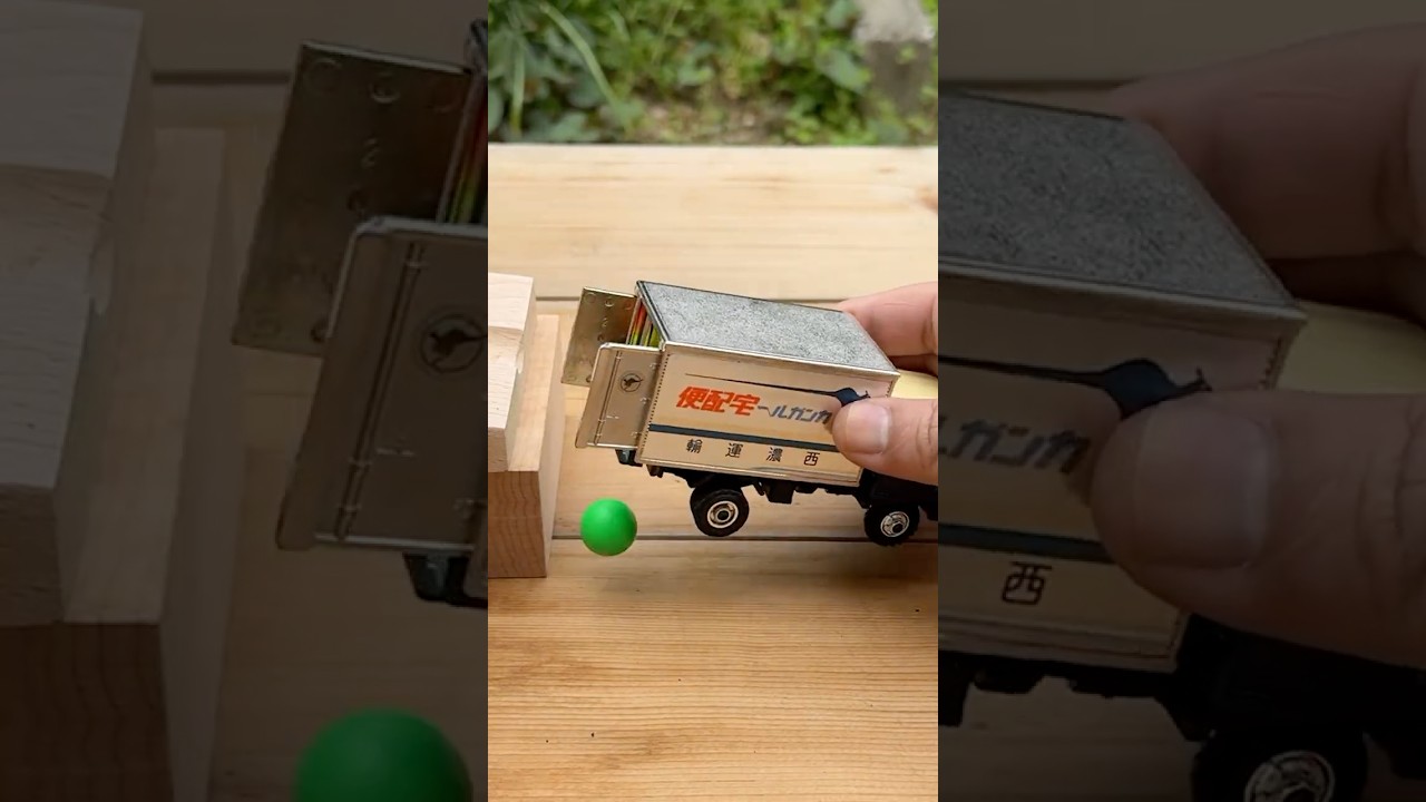 Marble Run & 1988 Seino Transportation Truck #slope #marblerun