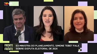 Simone Tebet fala sobre eleições no Frente a Frente