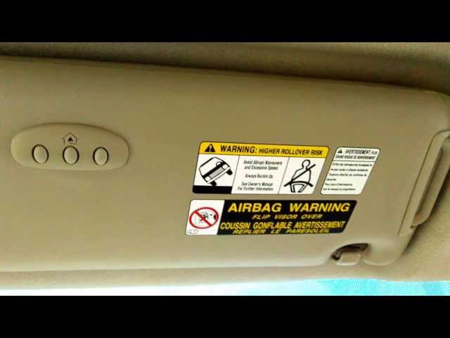 Toyota Highlander - Sun Visor How To / Demo