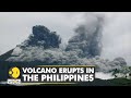 Volcano erupts in the philippines volcano ash blankets several towns  latest english news  wion