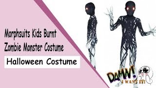 Halloween Costumes - Morphsuits Kids Burnt Zombie Monster Costume