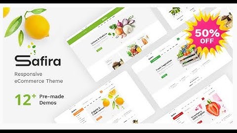 Safira - Food & Organic WooCommerce WordPress Theme