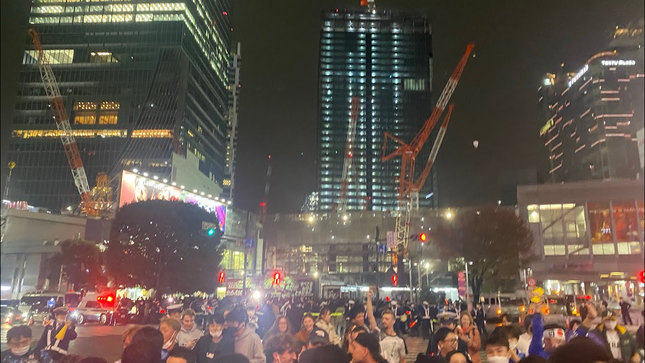 ワールドカップ２０２２　ドイツ戦後の渋谷　World Cup 2022 Shibuya after the war in Germany