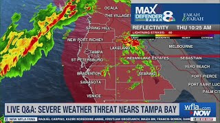 Cold front Q&A: Severe weather threats Thursday in Tampa Bay
