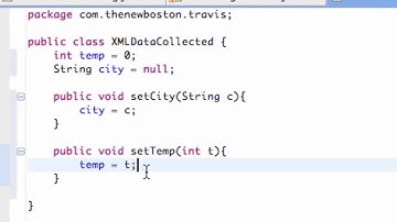 Android Developing Applications Tutorial 156 Setting up a parsed XML data collection class