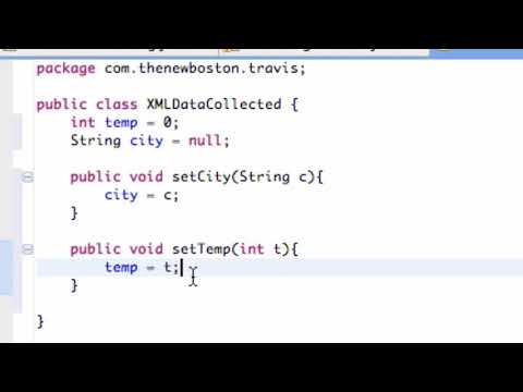Android Developing Applications Tutorial 156 Setting up a parsed XML data collection class