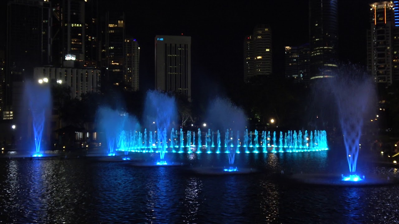 Kuala Lumpur KLCC Music Fountain Light Show (We Are The World U.S.A