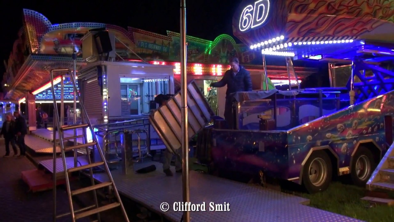 Kermis Haarlem 2017 Afbouw en transport Zaanenlaan deel 1