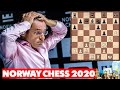 Шахматы. Супертурнир Norway Chess 2020. Обзор шестого тура. Ярость чемпиона мира Магнуса Карлсена