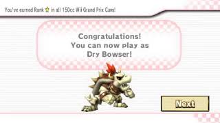 Mario Kart Wii - Unlocking Dry Bowser.