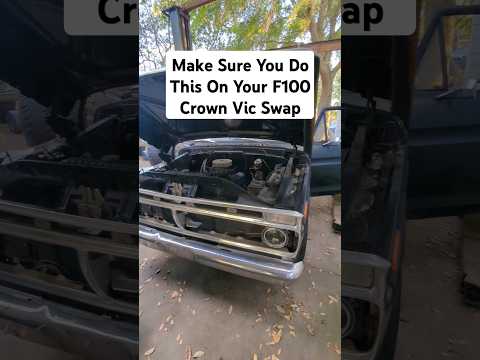 #f100 #4×4 #lowered #fordtrucks #crownvicswap #car #mechanic #truck #ford #diy #custom #racecar #v8