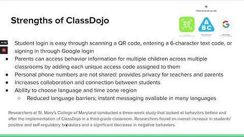 Class Dojo Screencast