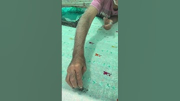 Mastering Multi-Color Floral Block Printing #foryou #textileprinting #youtube #blockprinting