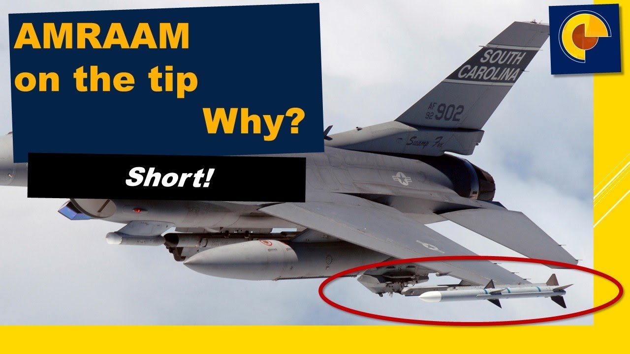 F-16 + AMRAAM: Why on the Wingtip? |#Shorts - YouTube