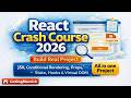 🔴 Learn React for MERN Stack 2026 | React Crash Cource
