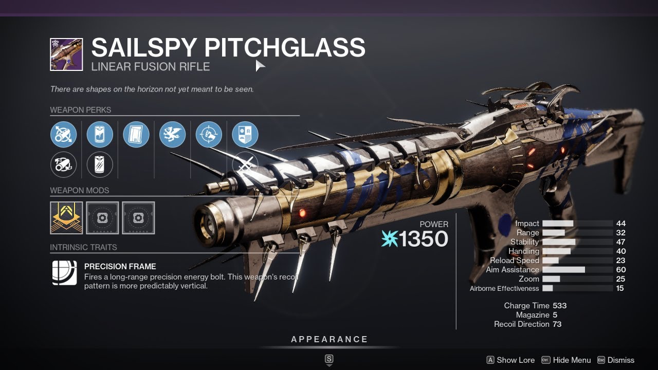 HOW TO GET SAILSPY PITCHGLASS - DESTINY 2
