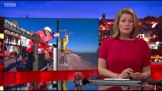 Glass Flood Barrier Panel Test at Sidmouth - BBC News