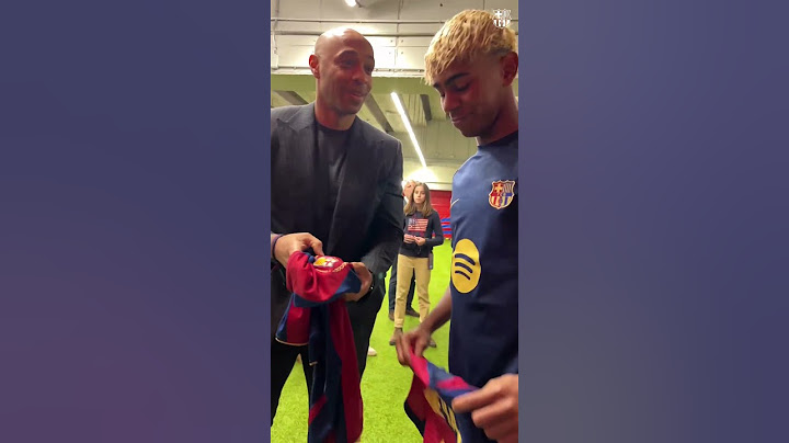 😍 Thierry Henry 🤝 Lamine Yamal : Quand la légende rencontre le prodige ! 💙❤️ #shorts