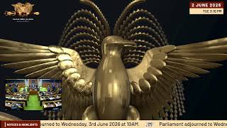 NATIONAL PARLIAMENT SITTING | 02nd June, 2026
