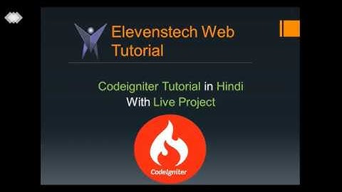 Codeigniter Tutorial in Hindi - Flash message show if  data inserted (Part-17)