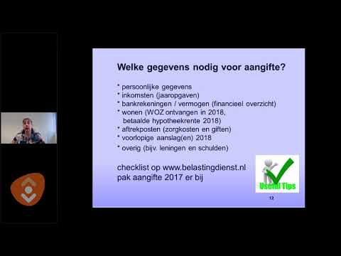 Webinar - Online Belastingaangifte