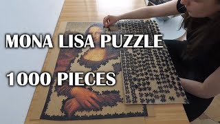 Mona Lisa 1000 pieces puzzle timelapse - Clementoni