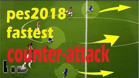 Pes2018| fastest counter attack | mobile android