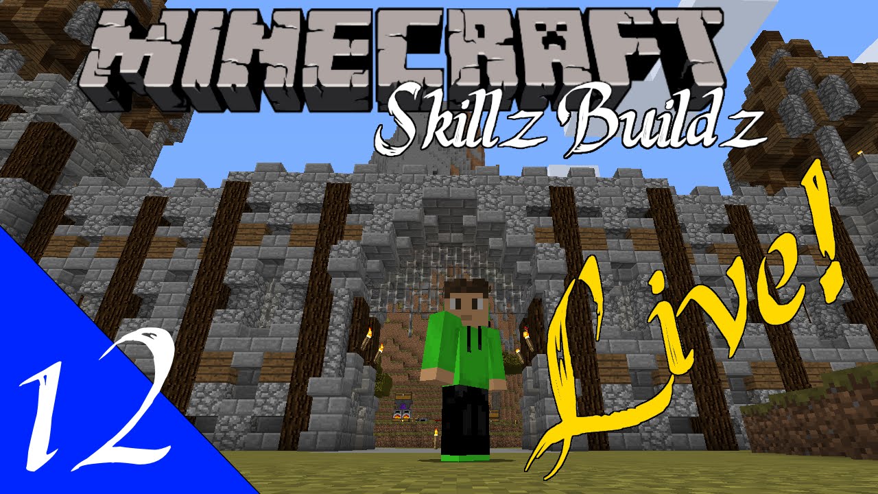 First Nether Trip! - Skillz Buildz Live | Vanilla Minecraft 1.9 :: #12