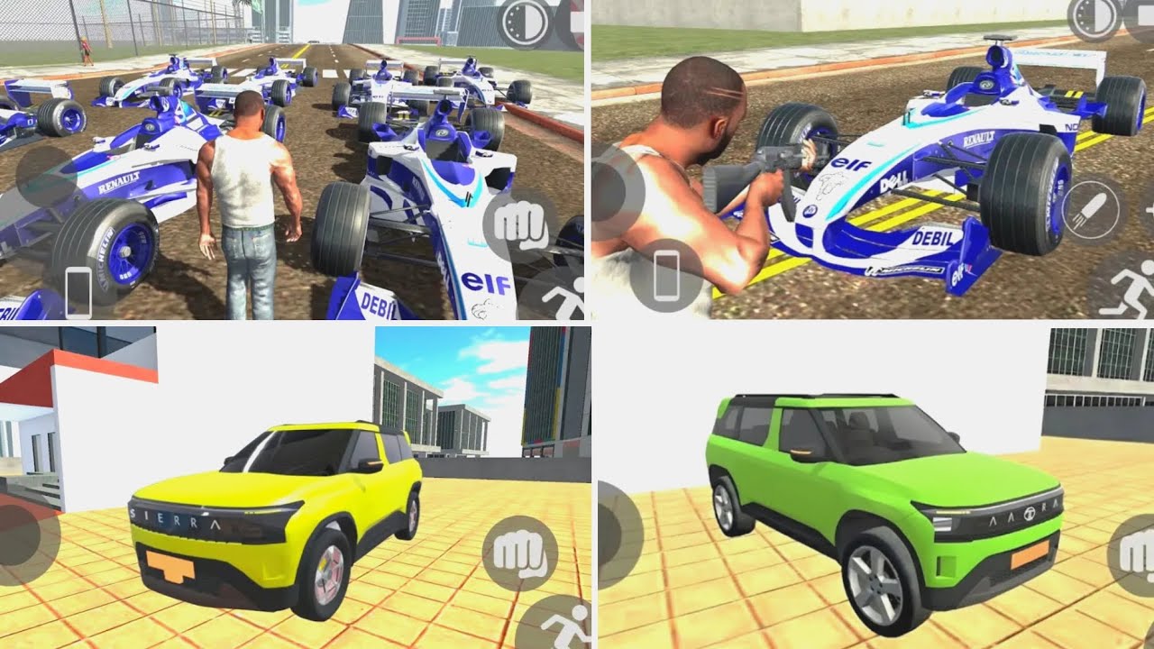 FORMULA RACING CAR + TATA SIERRA CAR CHEAT CODE  INDIAN BIKE DRIVING 3D NEW UPDATE II TALENT GAMERZ 