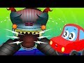 Monster Truck Was Hunting | Little Red Car Videos For Children