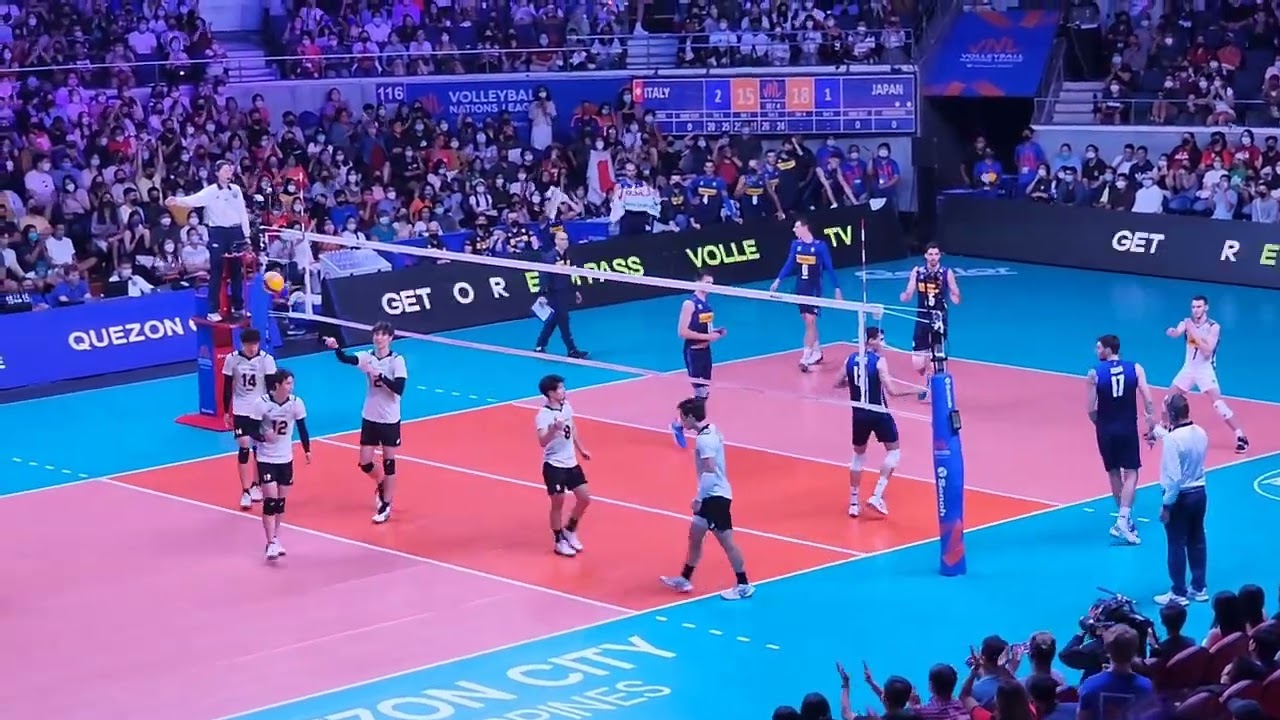 Japan vs Italy 4set highlight vnl volleyball 🏐 😍 YouTube