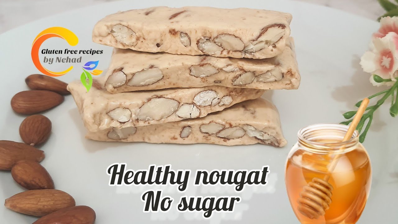 Полезная нуга с медом, без сахара, без глютена