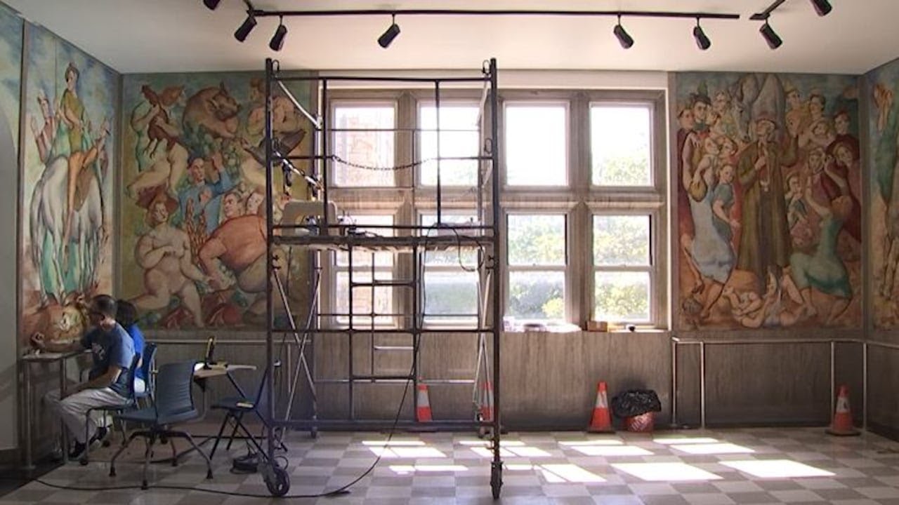 Spanish Exile, American Walls: Rare Don Quixote murals restored at
