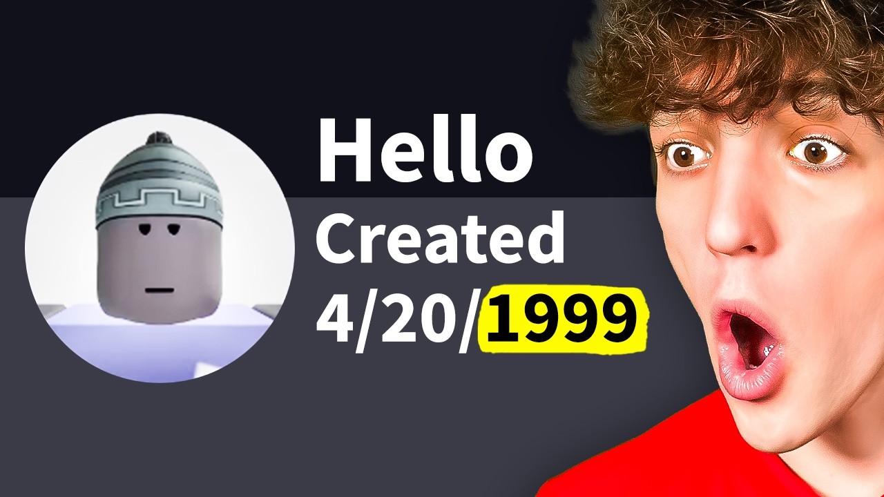 THE FIRST ROBLOX ACCOUNT...