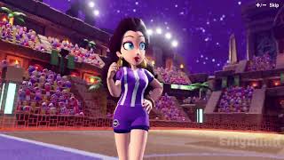 Pauline Lose, Entrance, Hyper Strike, Win Animations - Mario Strikers Battle League Dlc 4K60Fps