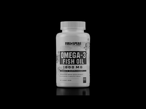 Fire & Spear Omega 3 Fish Oil Fischöl 1000mg 90 Softgels
