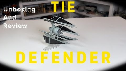 Star Wars Micro Galaxy Squadron Tie Defender Toy Unboxing and Review