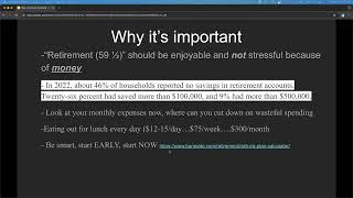 Member Lecture: Long Term Investing w/StartedWith$1k  May 7, 2024