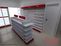 Projeto de Farmácia em 3D --- Picolo Shopping da Farmácia --- mobiliário para farmácia