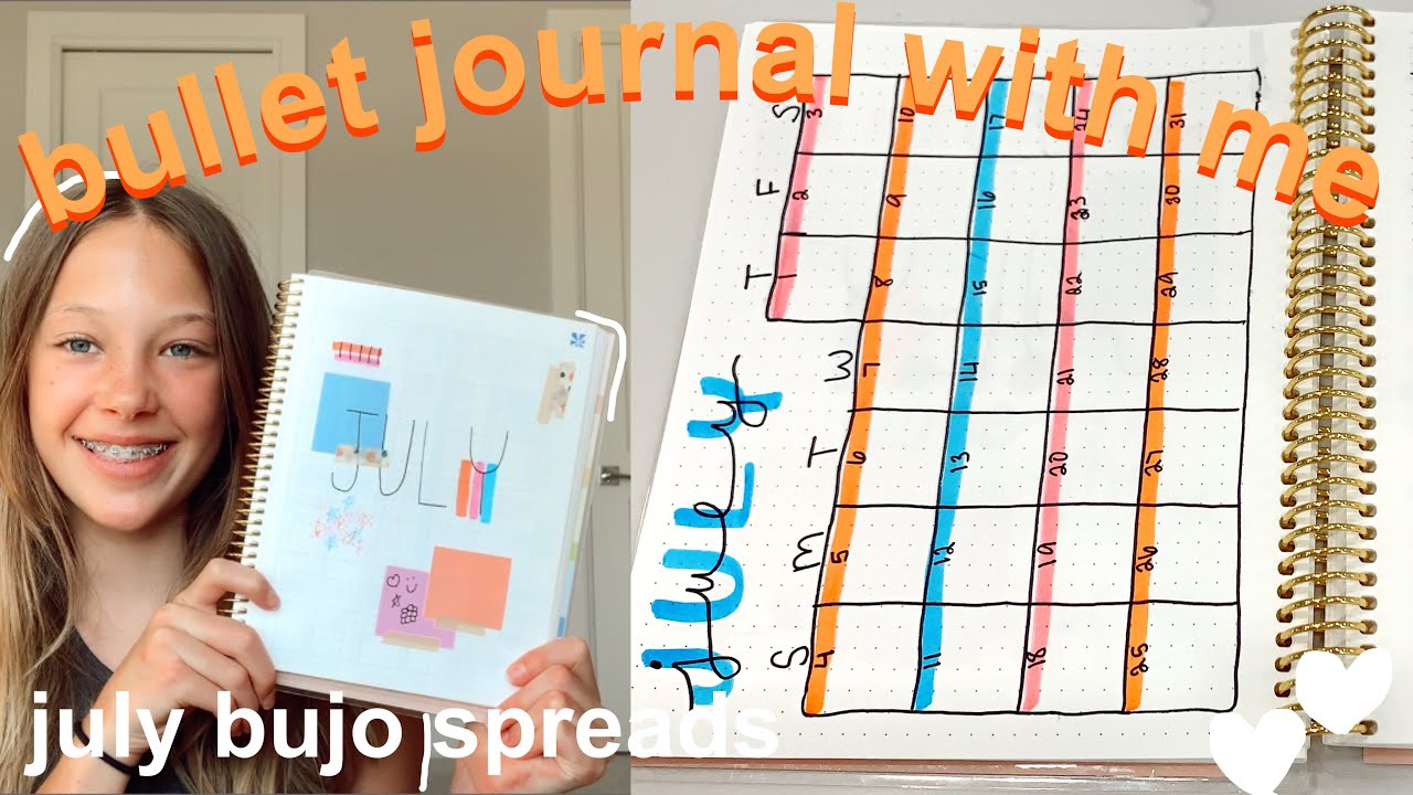 BULLET JOURNAL WITH ME | july bujo spreads