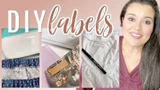 3 DIY Sewing Labels With Cricut